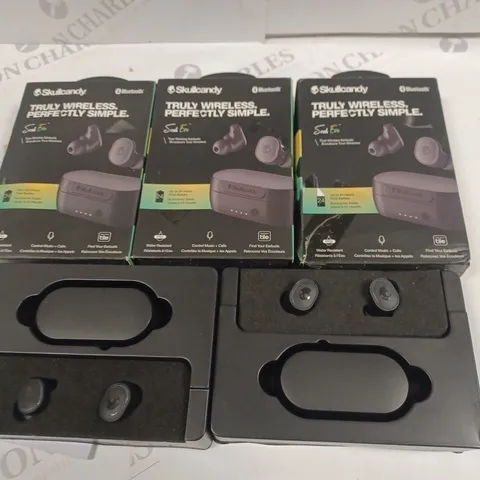 LOT OF 5 BOXED PAIRS OF SKULL CANDY SESH EVO TWS EARBUDS