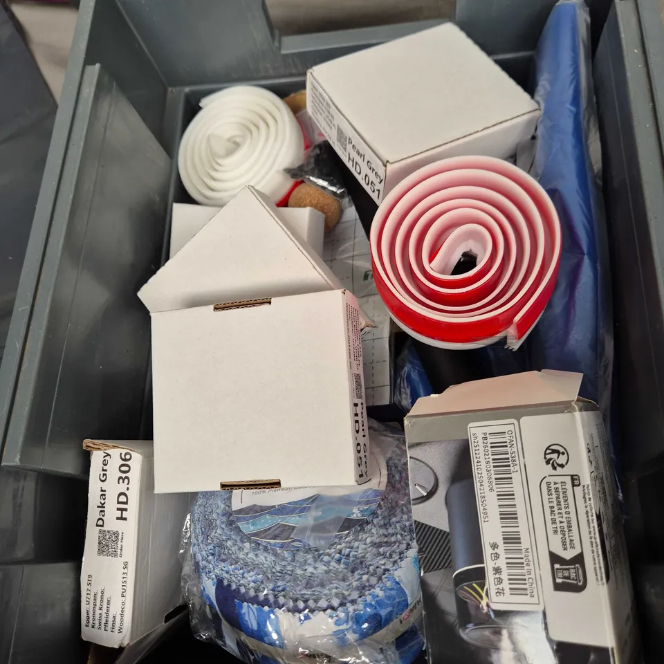 APPROXIMATELY 15 ASSORTED HOUSEHOLD PRODUCTS TO INCLUDE CLAY SCULPTING TOOL, FIRE CEMENT, SPRINKLER BALL FOR PLANTS ETC