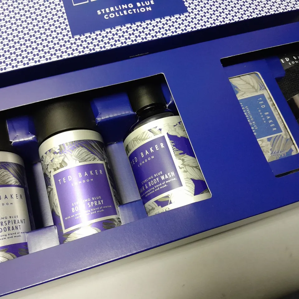 BOXED TED BAKER STERLING BLUE COLLECTION