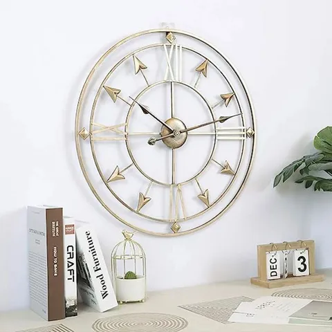 BOXED MUSCOY METAL WALL CLOCK (1 BOX)