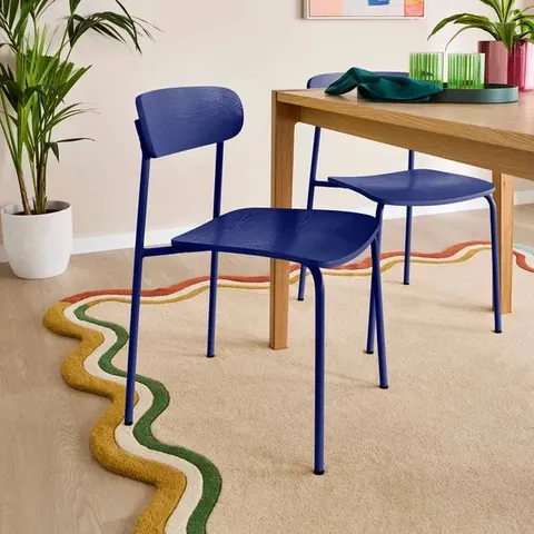 BOXED ELEMENTS GRIFFIN DINING CHAIR - CLASSIC BLUE (1 BOX)