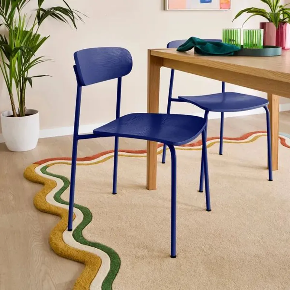 BOXED ELEMENTS GRIFFIN DINING CHAIR - CLASSIC BLUE (1 BOX)