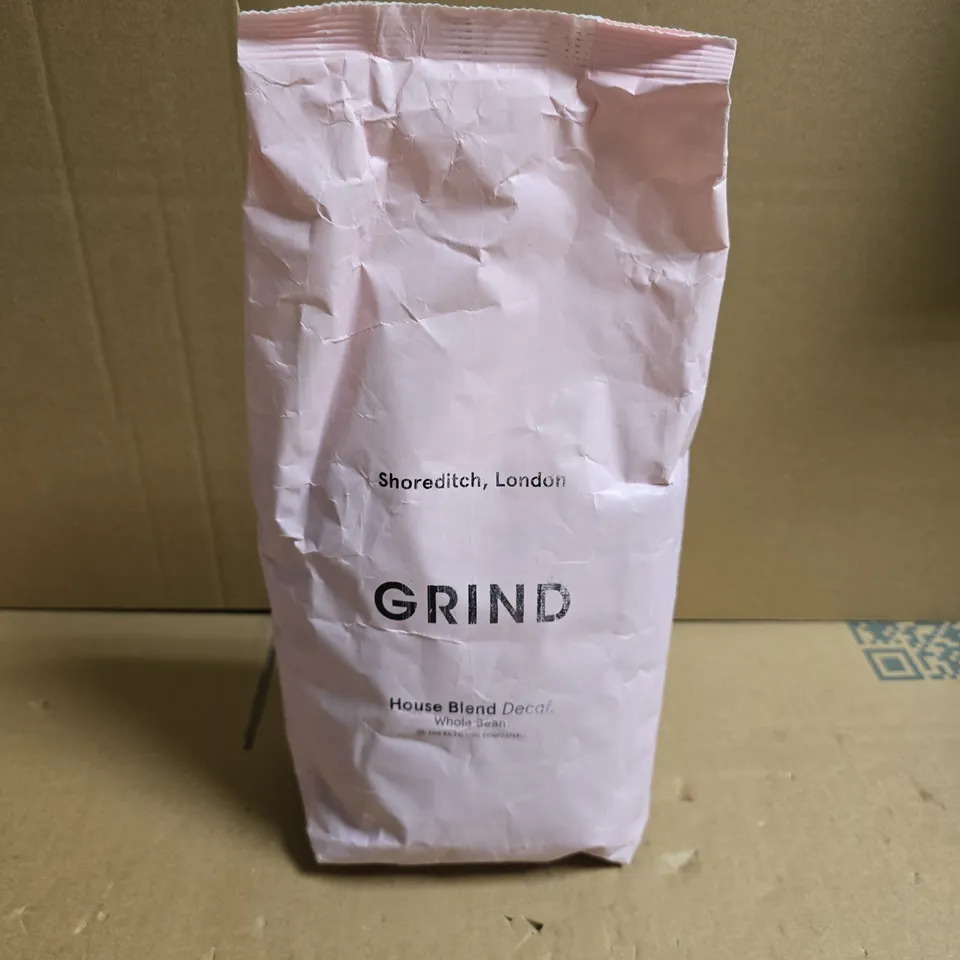 GRIND HOUSE BLEND DECAF WHOLE BEAN COFFEE – SHOREDITCH, LONDON
