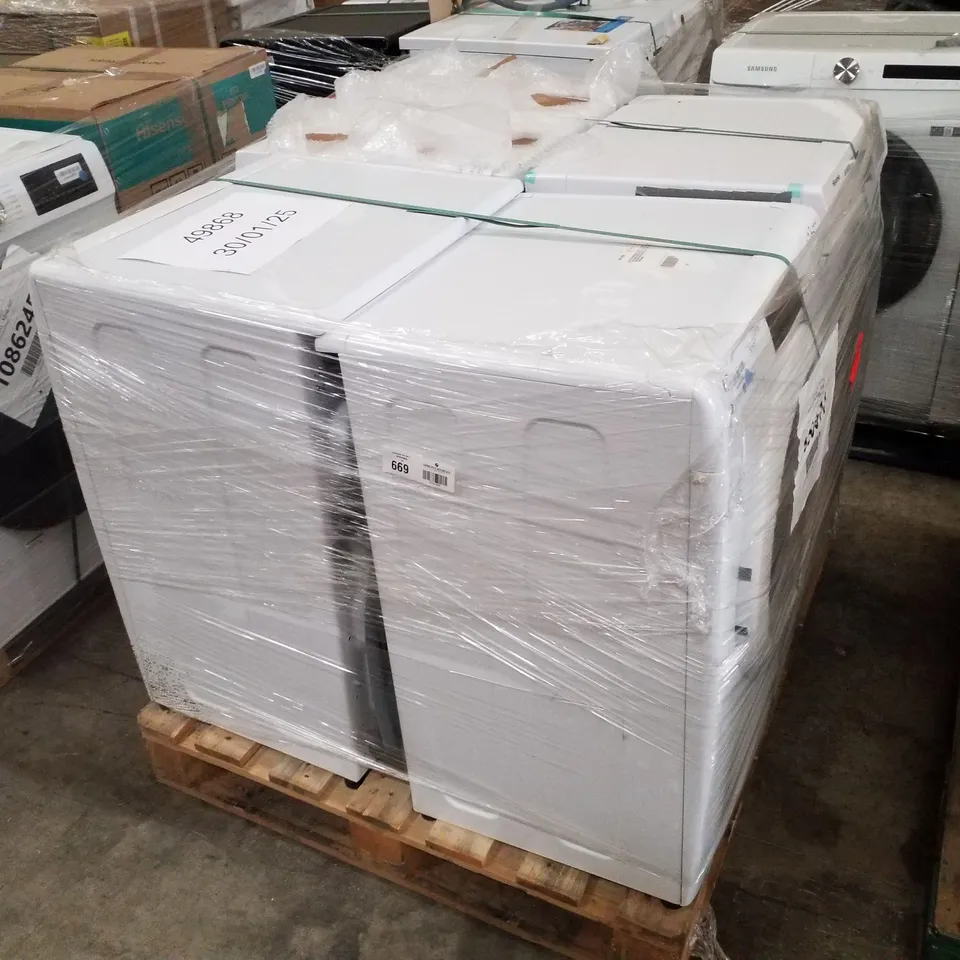 PALLET OF APPROXIMATELY 4 UNPROCESSED RAW RETURN WHITE GOODS TO INCLUDE