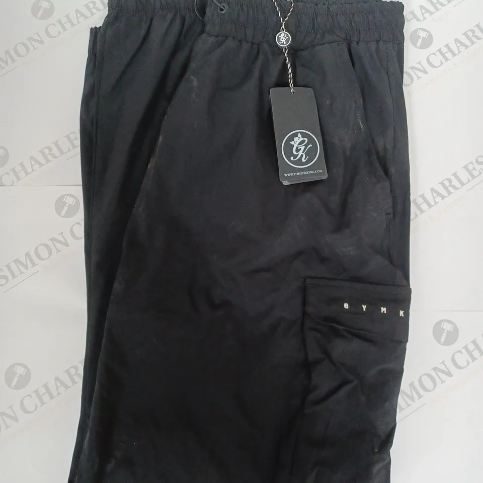 GYMKING REBELLION GARGO JOGGERS IN BLACK SIZE M