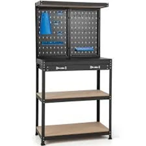 BOXED COSTWAY BLUE TOOL STORAGE WORKBENCH