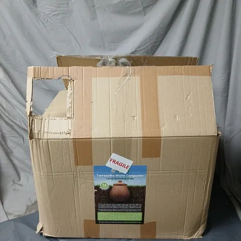 BOXED TERRACOTTA WORM COMPOSTER – 14 LITRES – BOXED