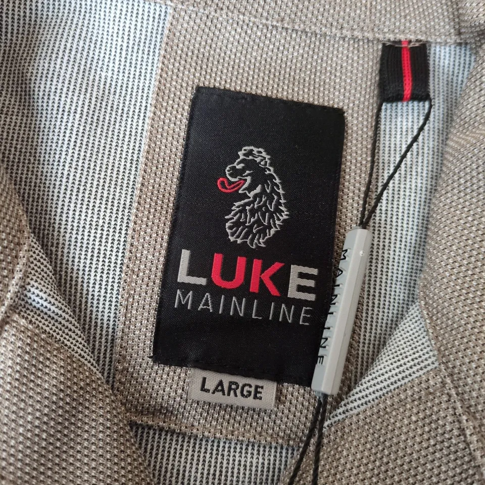 LUKE MAINLINE MACHU SS POLO IN TAUPE - LARGE