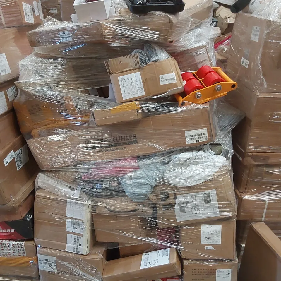 PALLET CONTAINING VARIOUS ASSORTED BOXED ITEMS TO INCLUDE,  TANK TRUCK JACK'S, CORDLESS DRILL SET, BABY'S SHOES, CAR PARTS ETC.