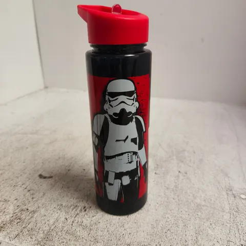 STAR WARS STORMTROOPER WATER BOTTLE β BLACK WITH RED FLIP-TOP LID