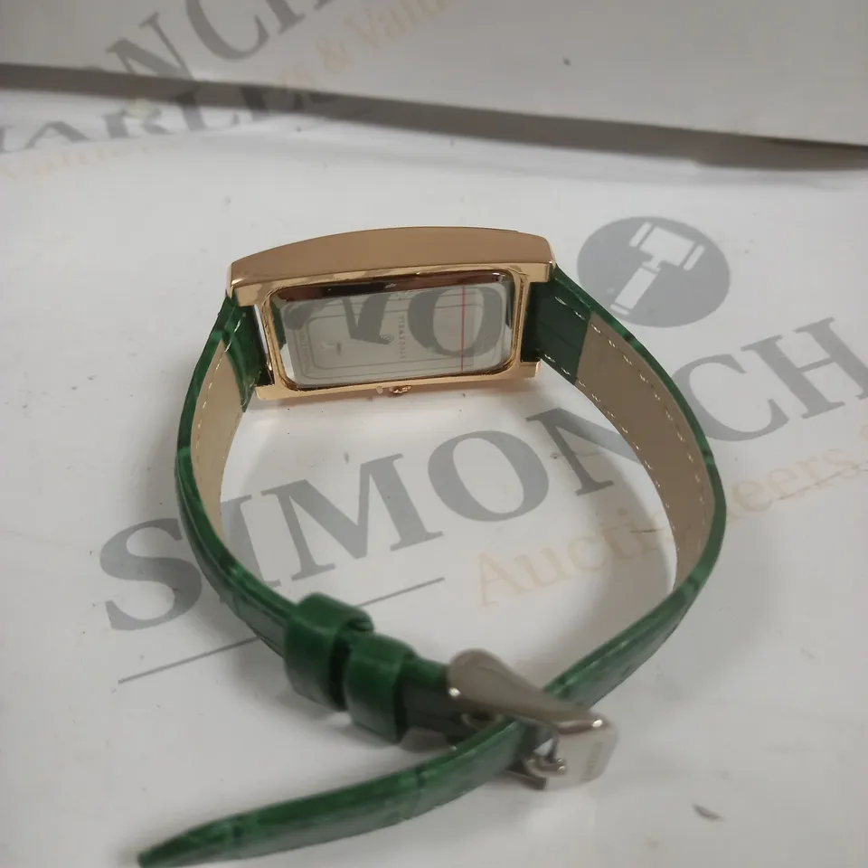 LADIES STOCKWELL WATCH – TEXTURED DIAL WITH SUB DIAL MINUTE HAND – LEATHER STRAP