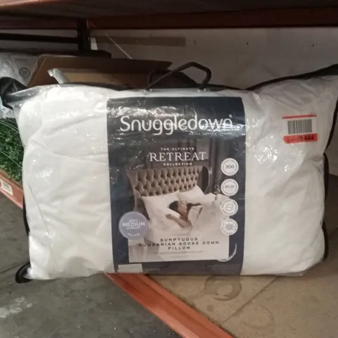 BAGGED SNUGGLEDOWN HUNGARIAN GOOSE DOWN PILLOW 