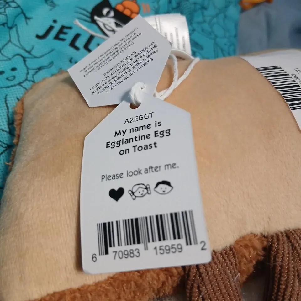 JELLYCAT EGGLANTINE EGG ON TOAST PLUSH TOY