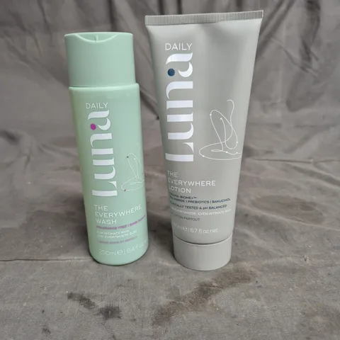 LUNA THE EVERYWHERE WASH 250ML AND LOTION 200ML