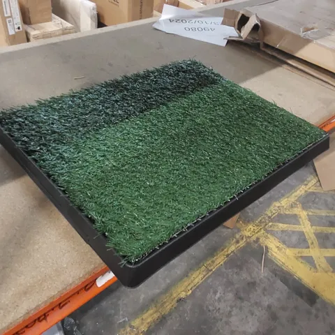 BOXED ARTIFICIAL GRASS PUPPY POTTY TRAINING MAT
