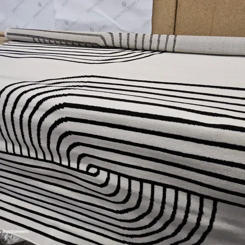 HAID ABSTRACT MACHINE WOVEN AREA RUG 5' × 7'
