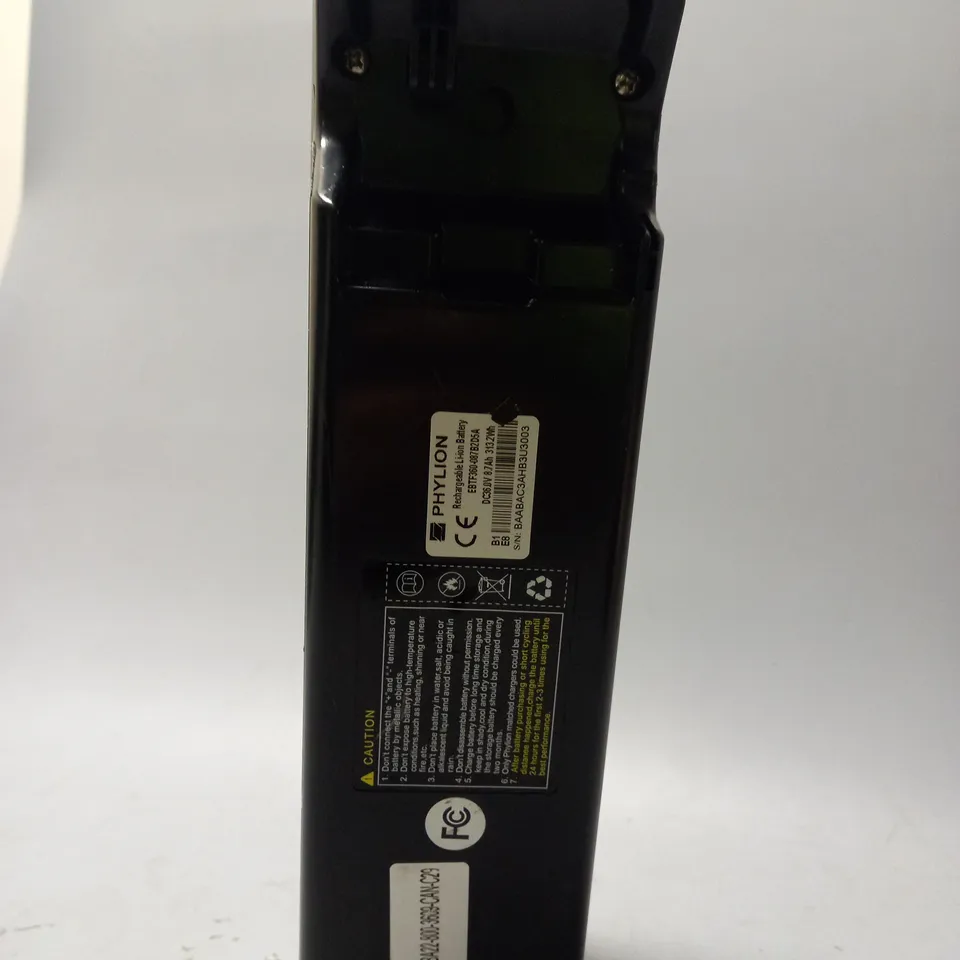 PHYLION RECHARGEABLE LI-ION BATTERY FOR E-BIKES 