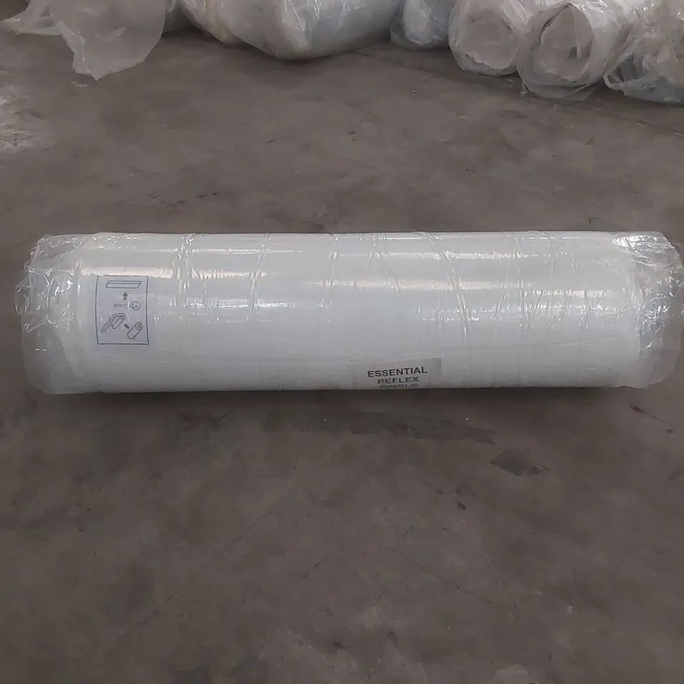 BRAND NEW BAGGED AND ROLLED ESSENTIAL REFLEX MATTRESS - 3FT SINGLE