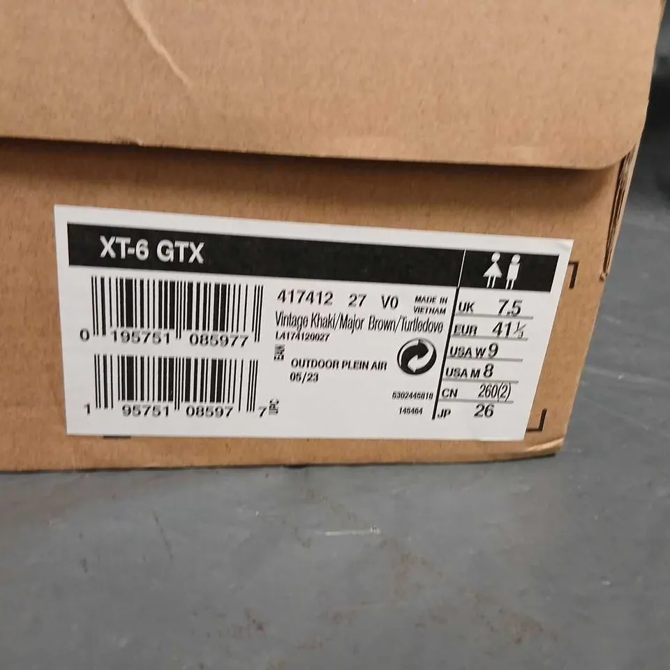 SALOMON XT-6 GTX HIKING SHOES – UK 7.5