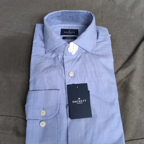  HACKETT LONDON SKY BLUE SHIRT – CITY EOE TEXTURE - SIZE SMALL