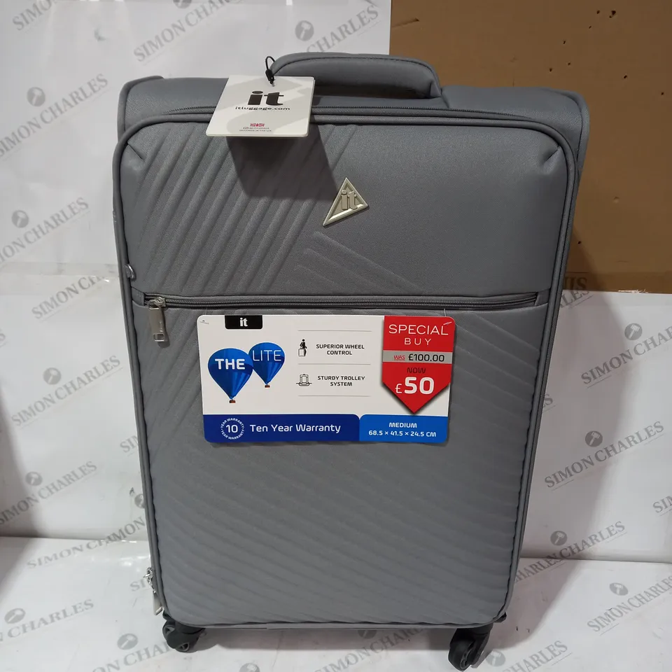 ITLUGGAGE MEDIUM SUITCASE - GREY 