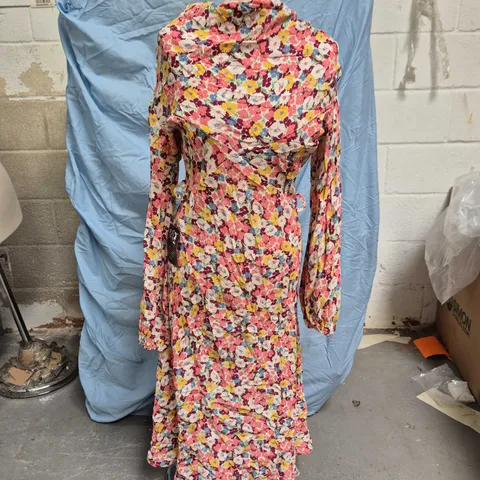THE HOUSE OF FOXY FLORAL PRINT MAXI DRESS – UK SIZE 10