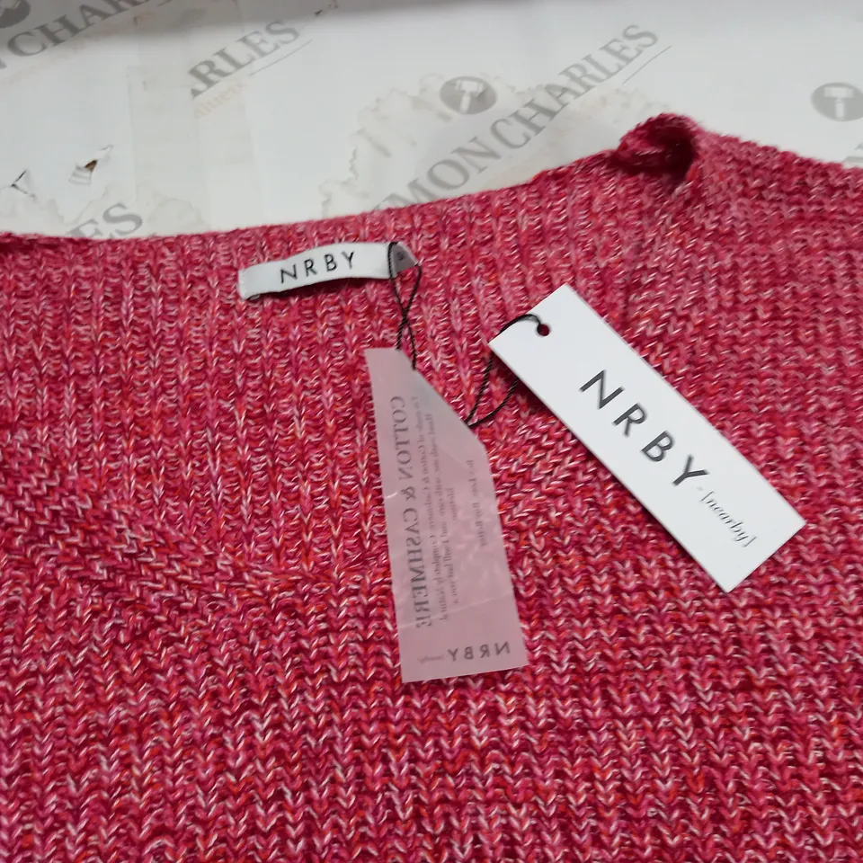 NRBY SANDY COTTON CASHMERE BLEND V-NECK SWEATER - 8/12