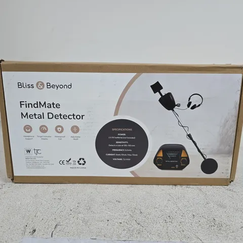 BLISS & BEYOND FINDMATE METAL DETECTOR – BOXED