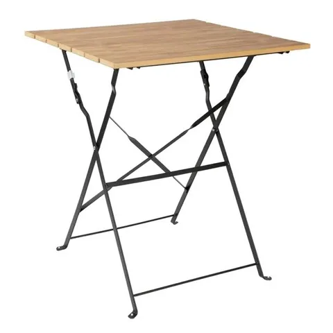 BOXED BOLERO PERTH PAVEMENT STYLE SQUARE TABLE WOOD EFFECT 600X600MM