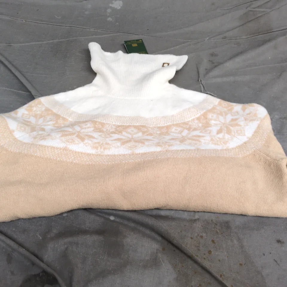 HOLLAND COOPER BEATRICE KNIT – CAMEL COLOUR, SIZE L