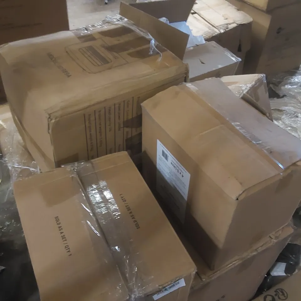PALLET CONTAINING A LARGE QUANTITY OF ASSORTED CONSUMER PRODUCTS/FURNITURE PARTS ECT