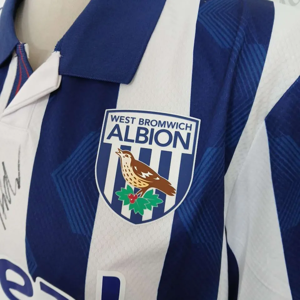 SIGNED MACRON WEST BROM HOME 24/25 JERSEY - LARGE