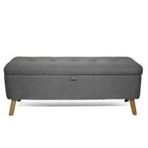 BOXED CHIESA UPHOLSTERED STORAGE BENCH