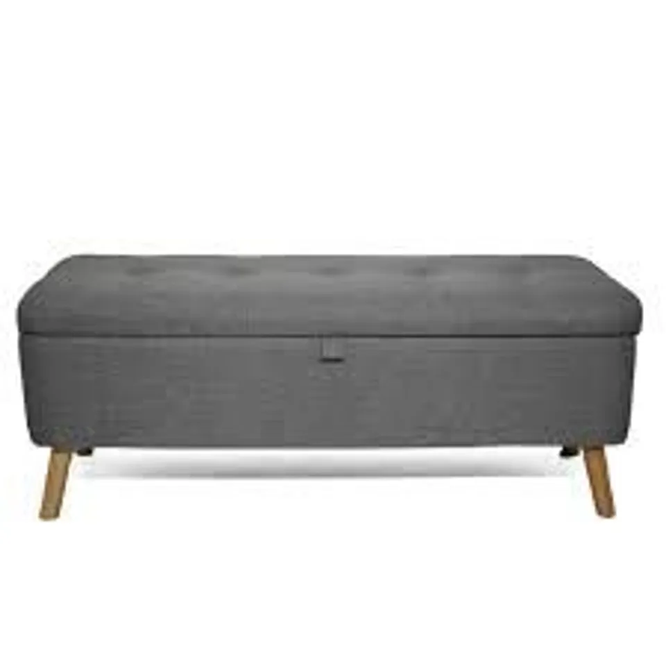 BOXED CHIESA UPHOLSTERED STORAGE BENCH