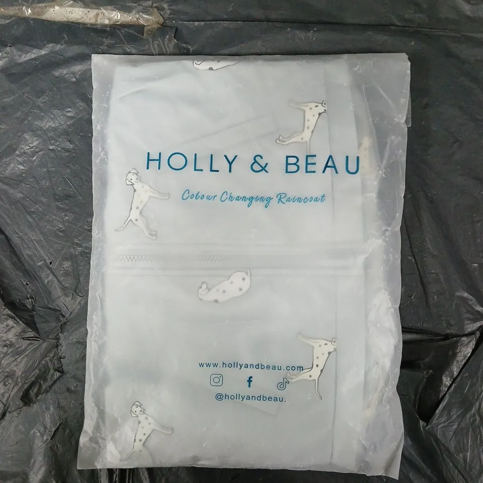 Holly & Beau Dalmatian Colour-Changing Raincoat – Kids Size L