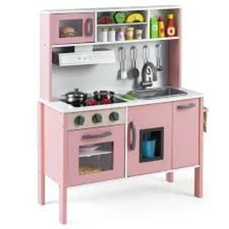 BOXED COSTWAY CHILDREN'S KITCHEN WITH ACCESSORIES TP10125LTPI