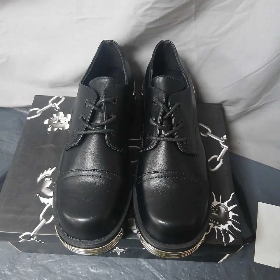 KOI DREADFORGE HEAVY METAL SHOES – BLACK, UK 6