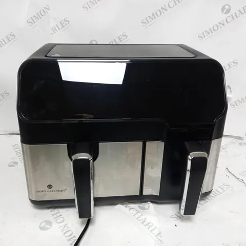 COOK'S ESSENTIALS 7.7L DUAL AIR FRYER, BLACK