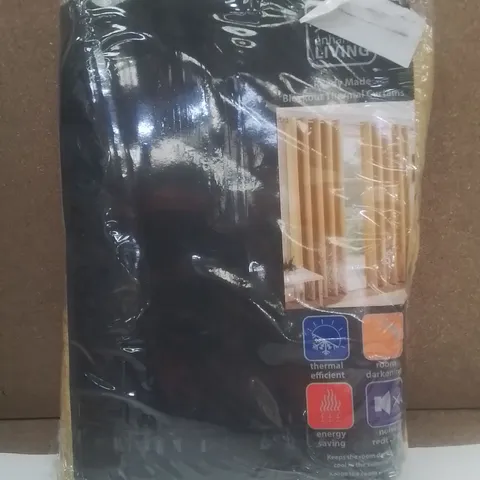 BRAND NEW ENHANCED LIVING BLACKOUT THERMAL CURTAINS 168 X 229CM (YELLOW)