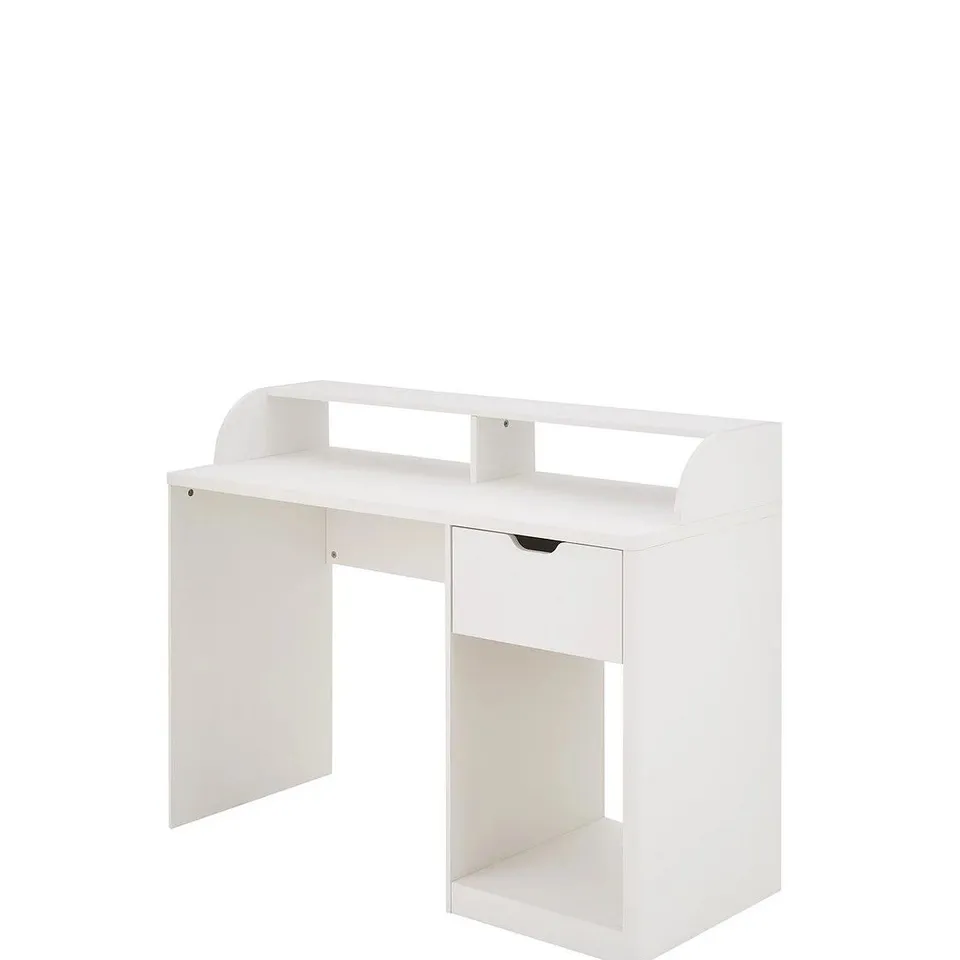 BOXED ASPEN GAMING DESK - WHITE OAK - COLLECTION ONLY