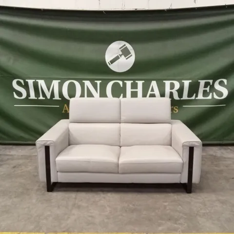 QUALITY DESIGNER ITALIAN MADE ASHLEY 2 SEATER LEATHER MAXI SOFA