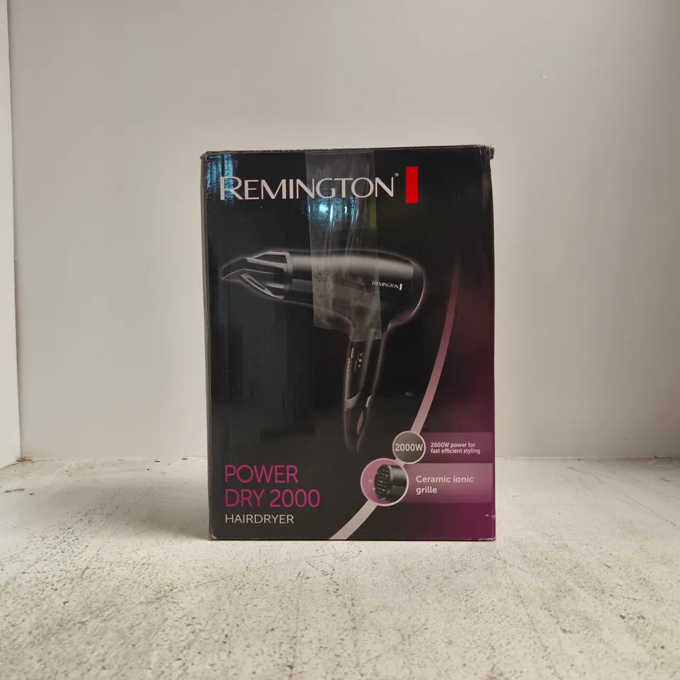 REMINGTON POWER DRY 2000 HAIRDRYER – BLACK