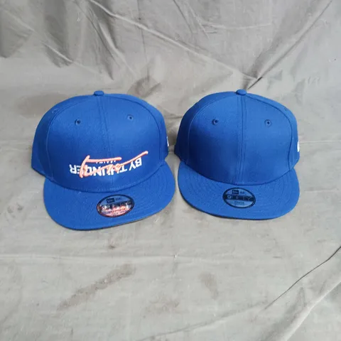 PAIR OF NEW ERA 9FIFTY SNAPBACKS IN BLUE