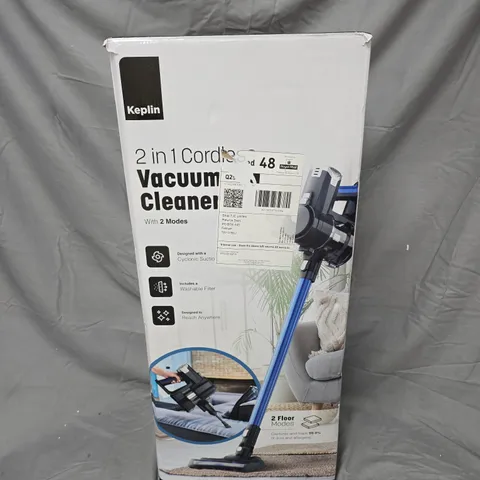 KEPLIN 2-IN-1 CORDLESS VACUUM CLEANER – BLUE (BOXED)