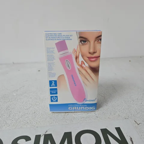 GRUNDIG ELECTRIC NAIL CARE KIT – PINK HANDHELD DEVICE