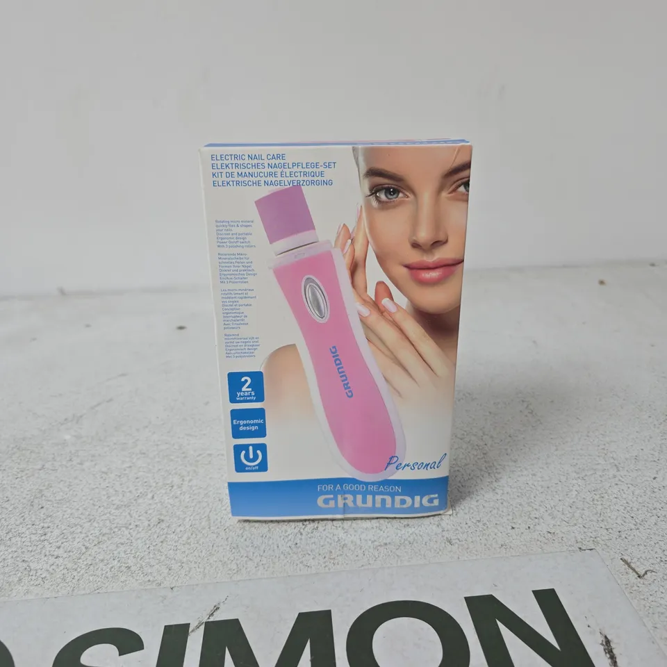 GRUNDIG ELECTRIC NAIL CARE KIT – PINK HANDHELD DEVICE