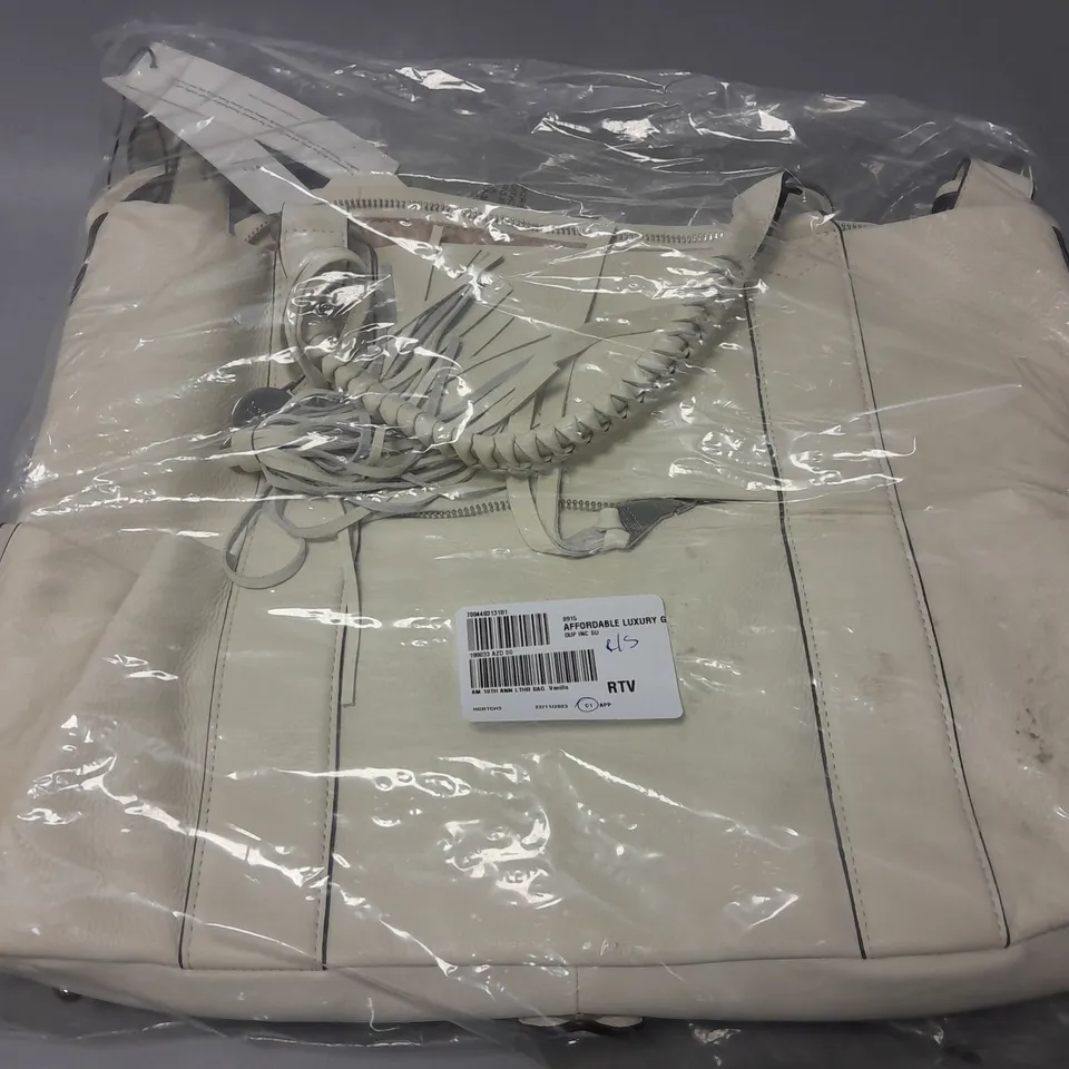 AIMEE 10TH ANNIVERSARY LEATHER BAG IN VANILLA