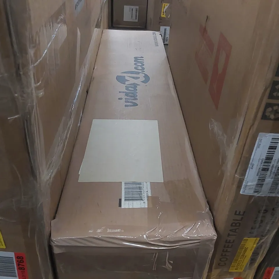BOXED BED FRAME SOLID WOOD - SIZE UNSPECIFIED 