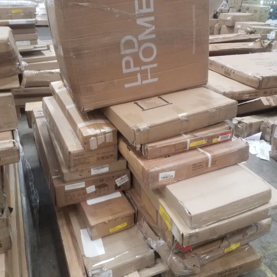 PALLET CONTAINING ASSORTED FLATPACK FURNITURE PARTS