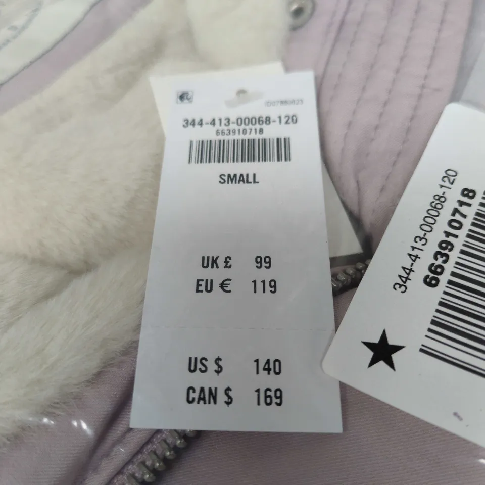 HOLLISTER SMALL PINK COAT WITH FLEECE LINING